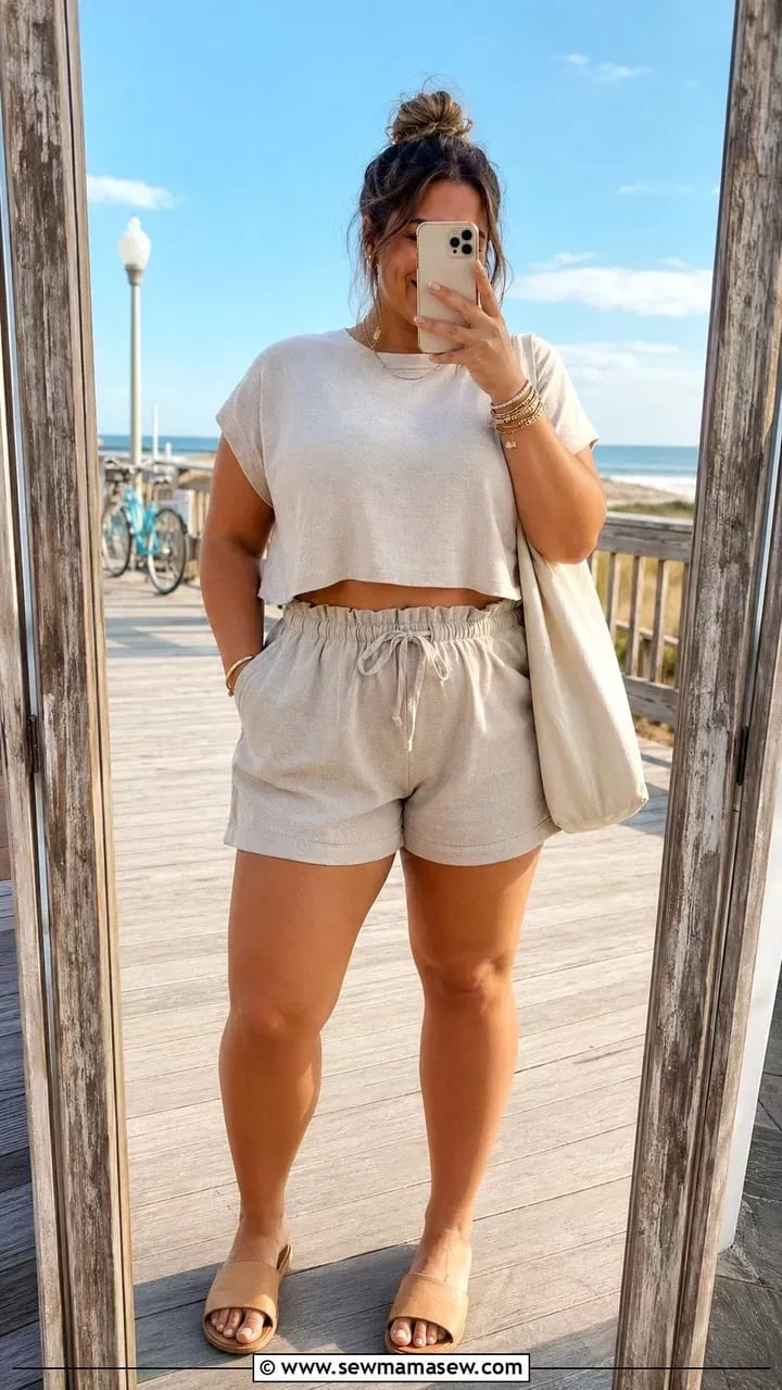 Beige linen loungewear set Beige linen loungewear set — Lazy Outfits