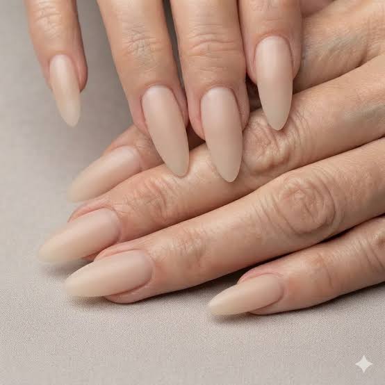 Sheer Nude Light Pink French Tip Almond Nails Sheer Nude Light Pink French Tip Almond Nails — Light Nails