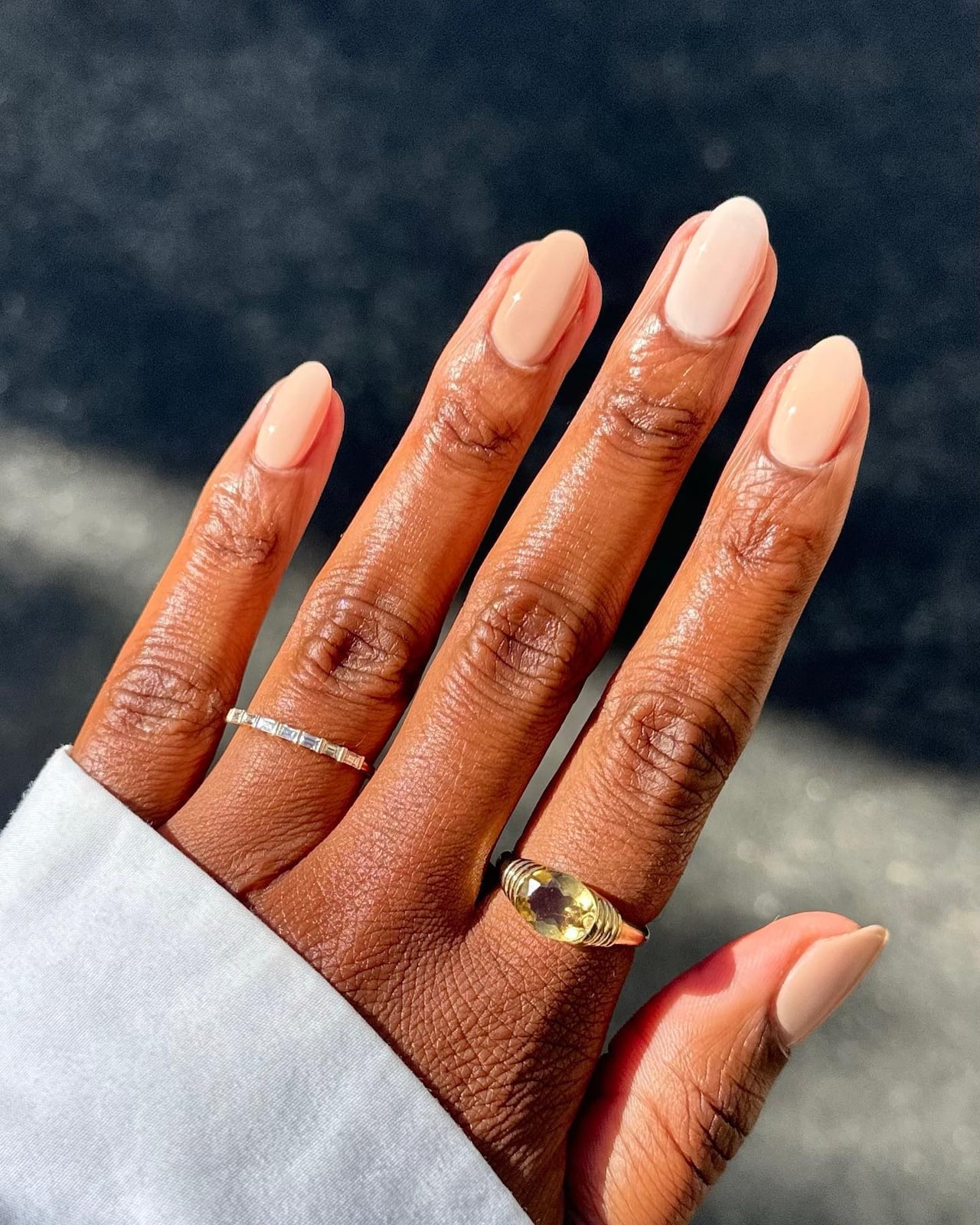 Peachy Undertone Sheer Nude Almond Nails Peachy Undertone Sheer Nude Almond Nails — Light Nails