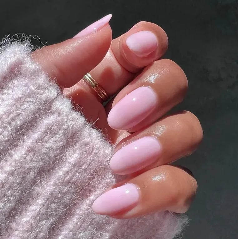 Sheer Light Pink Glossy Medium Almond Nails Sheer Light Pink Glossy Medium Almond Nails — Light Pink Nails