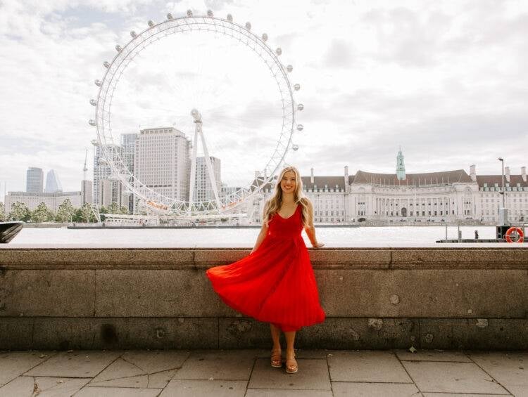 Flowing Red A-line Dress Flowing Red A-line Dress — London Outfits