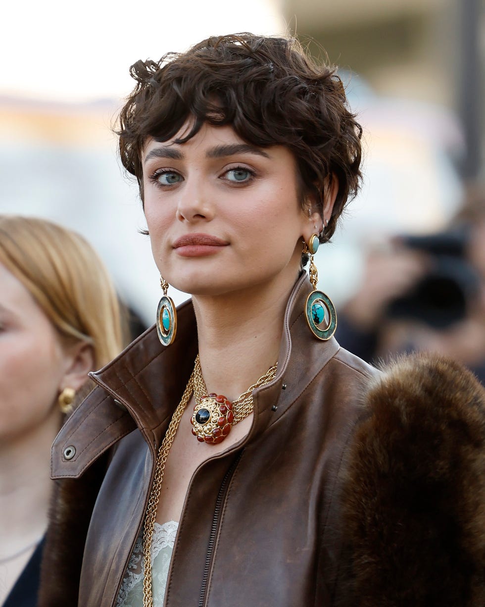 Dark Brown Pixie With Defined Curls Dark Brown Pixie With Defined Curls — Long Pixie
