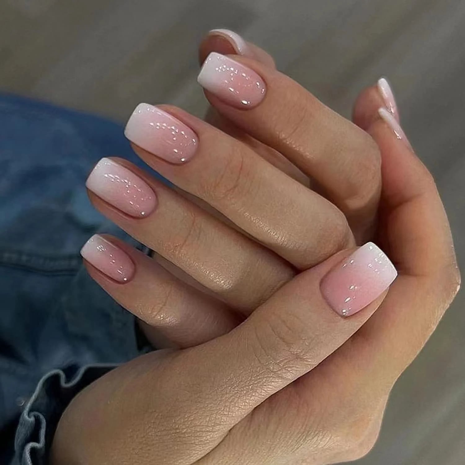 Pink Press On Medium Square Nails Pink Press On Medium Square Nails