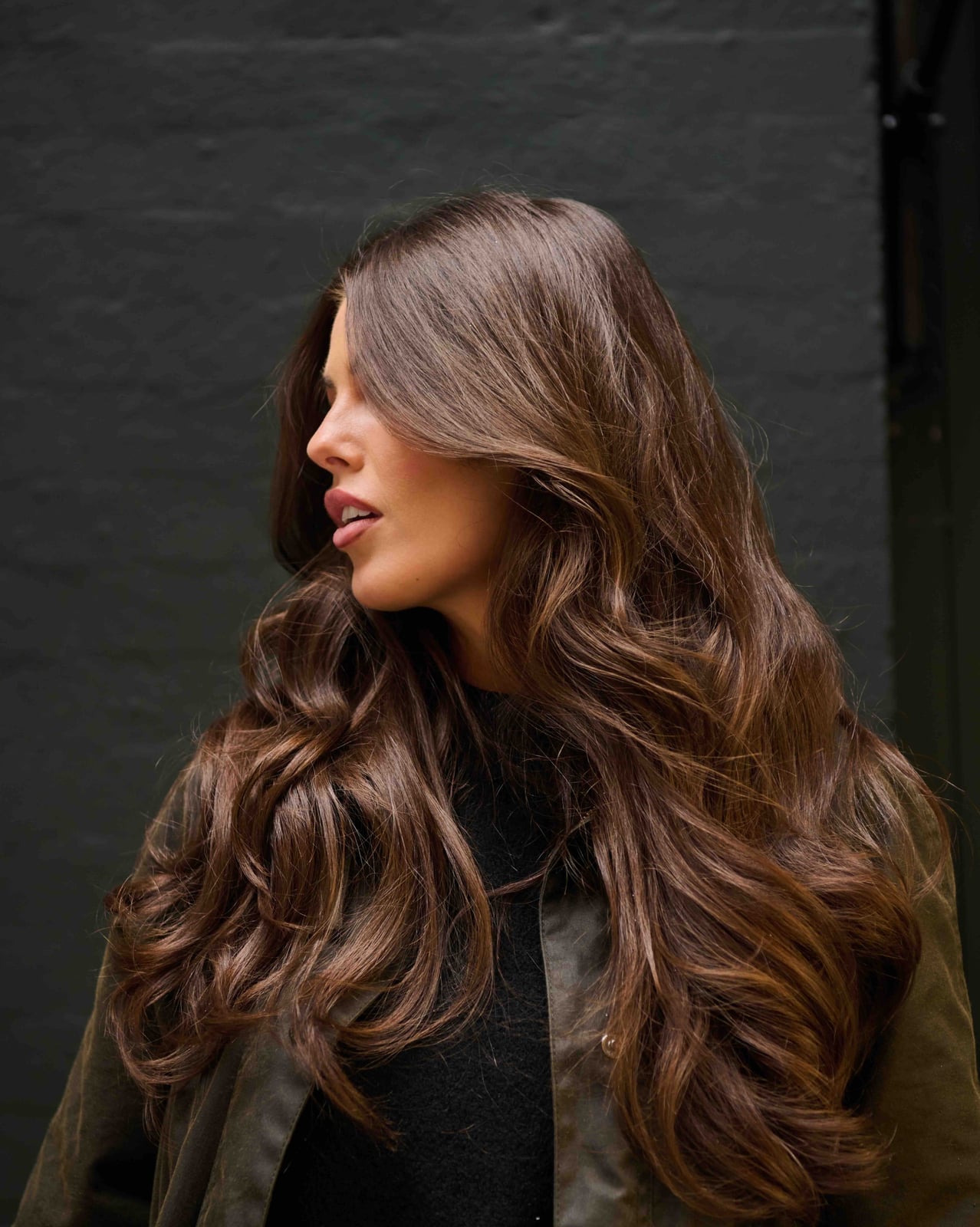 Chocolate Brown With Caramel Highlights Chocolate Brown With Caramel Highlights — Mocha Brown Hair