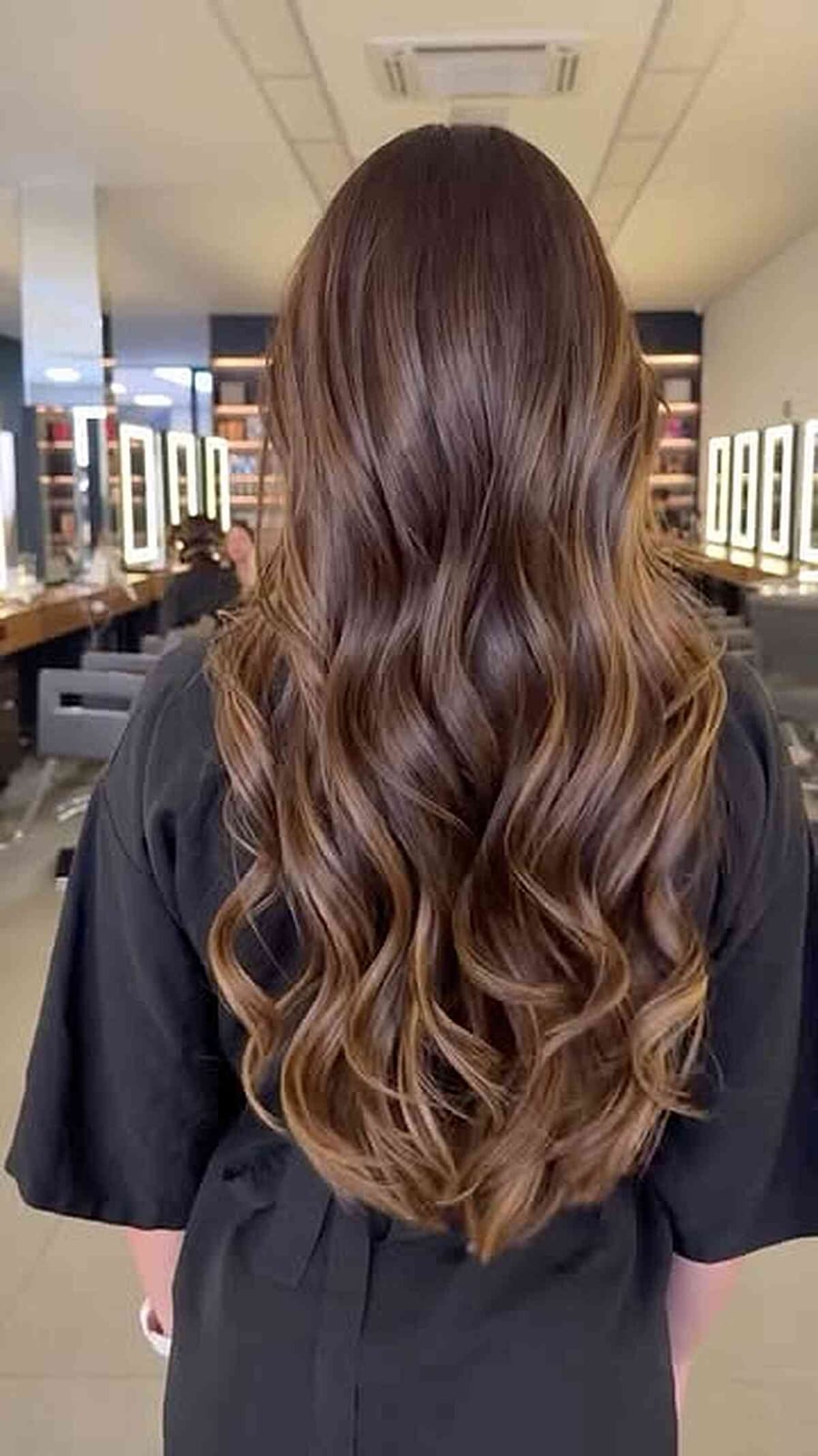 Deep Mocha Brown With Caramel Balayage Deep Mocha Brown With Caramel Balayage — Mocha Brown Hair