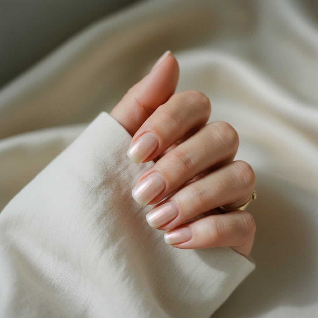 Soft Ombre Medium Oval Nails Soft Ombre Medium Oval Nails — Mom Nails