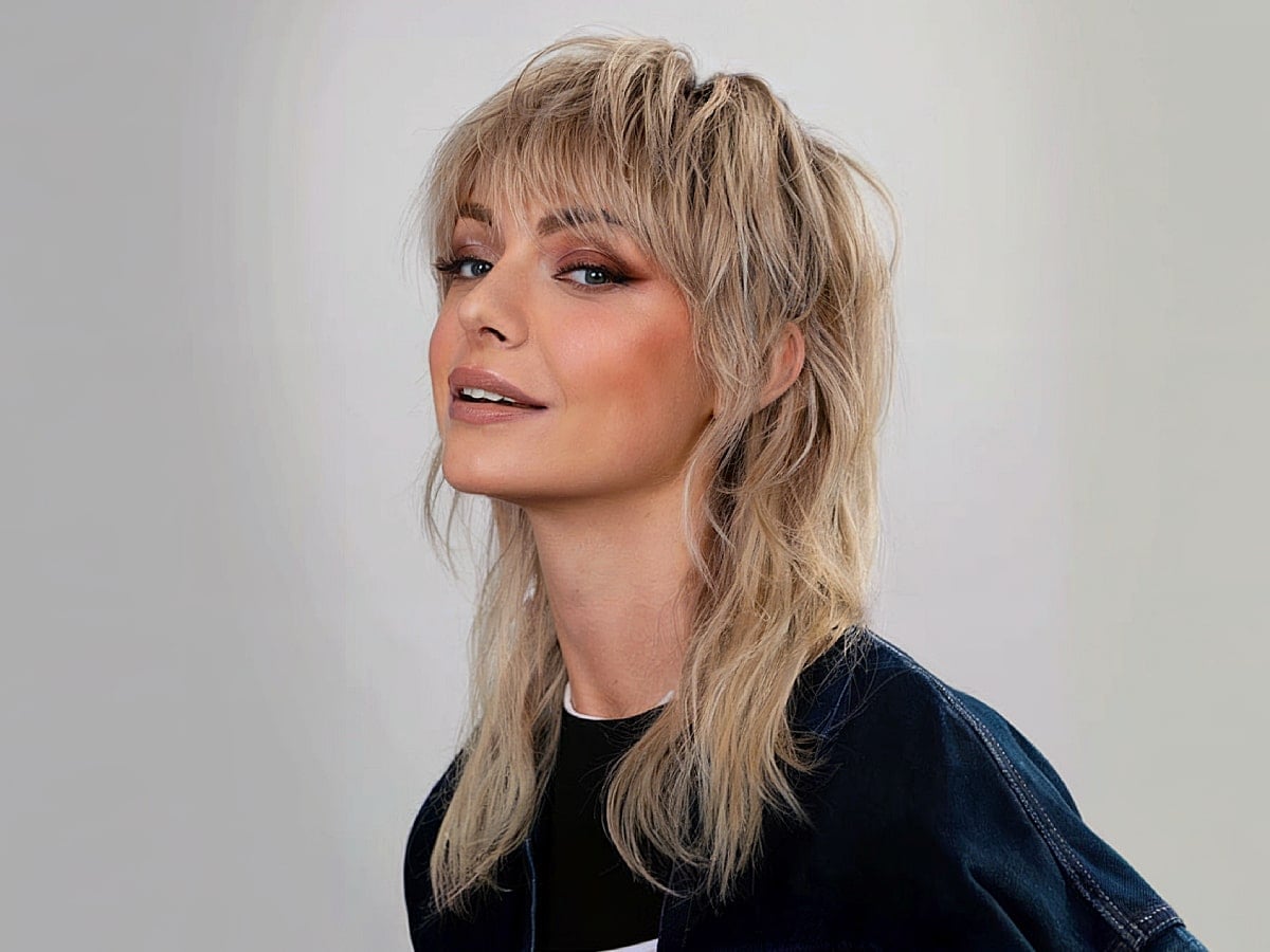 Ash Blonde Mullet With Choppy Layers Ash Blonde Mullet With Choppy Layers — Mullet Hairstyles