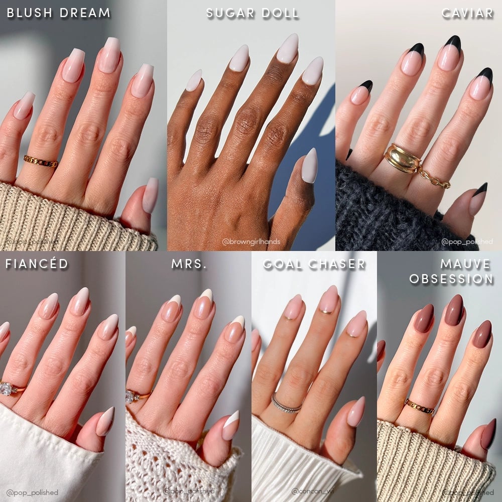 Almond Milky Pink 3D Sphere Nails Almond Milky Pink 3D Sphere Nails — Nail Shapes