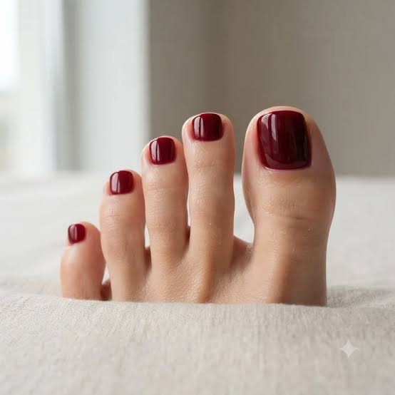 Soft Pink Floral Design Glossy Toenails Soft Pink Floral Design Glossy Toenails — Nails and Toes