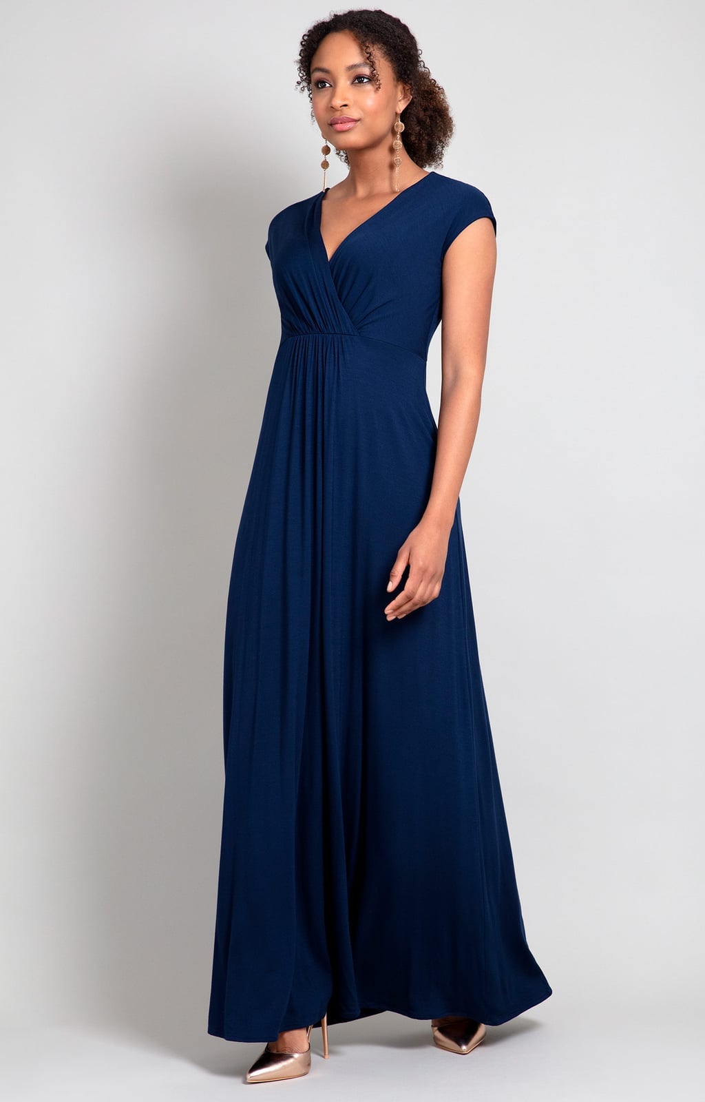 Navy maxi dress with empire waist Navy maxi dress with empire waist — Navy Outfits