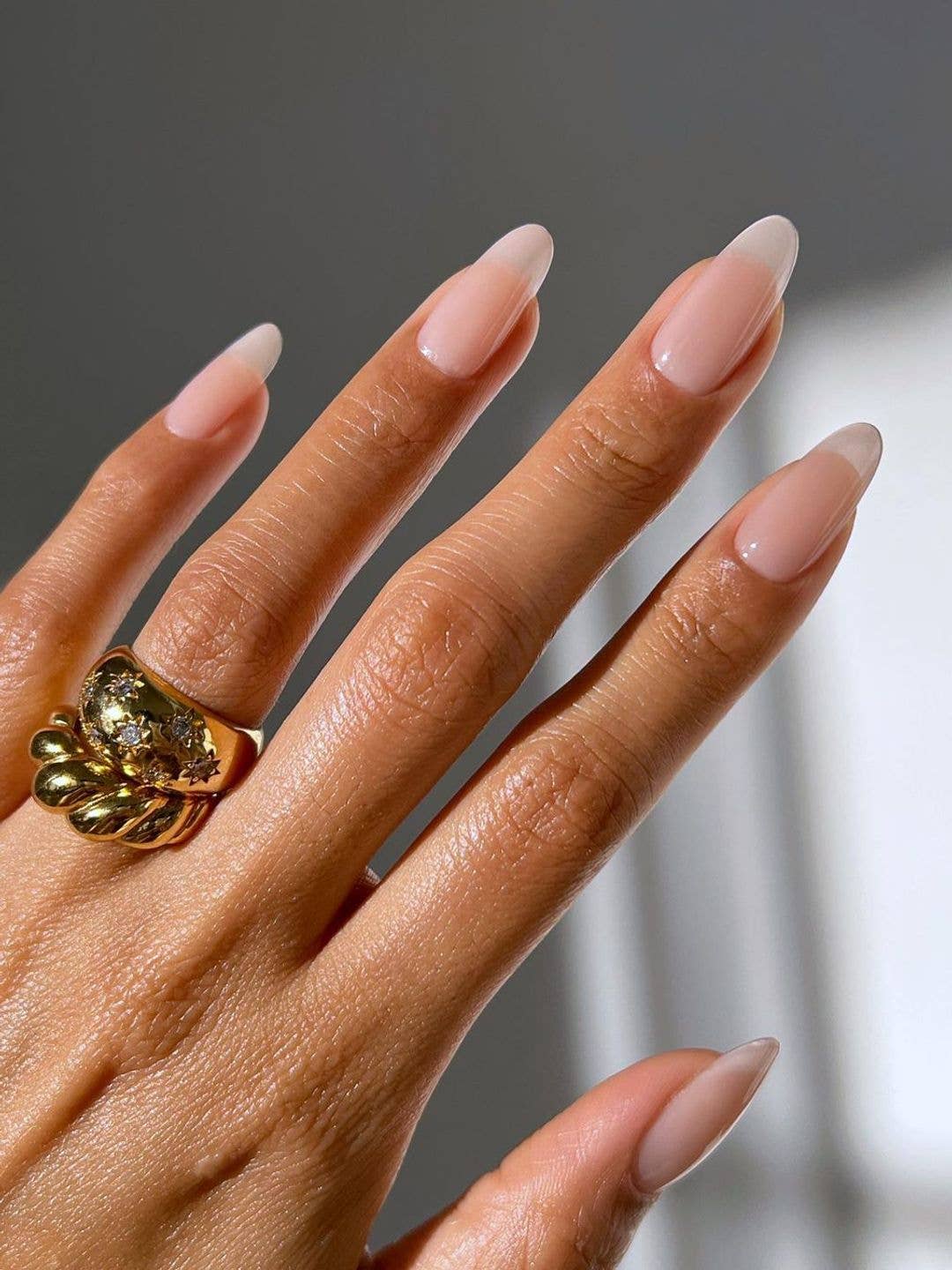 Classic French Manicure Sheer Nude Base Classic French Manicure Sheer Nude Base — Neutral Nails