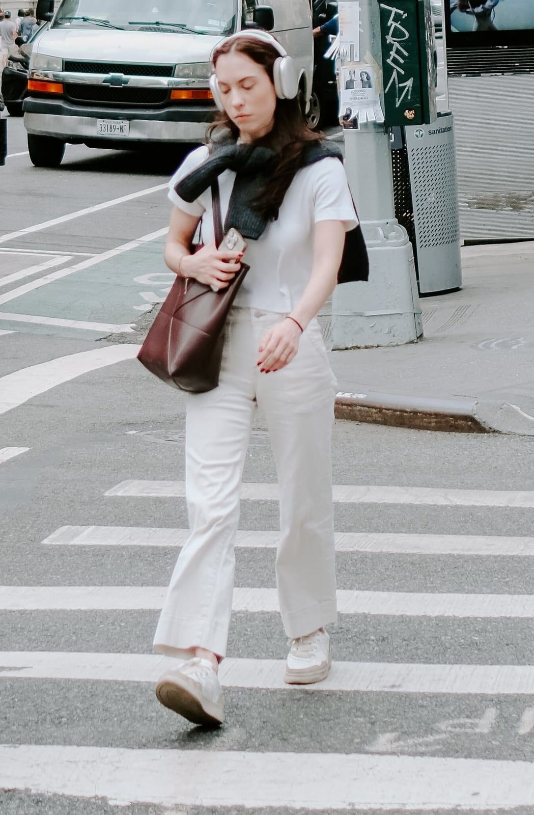 Faux fur jacket with straight leg jeans Faux fur jacket with straight leg jeans — New York Style