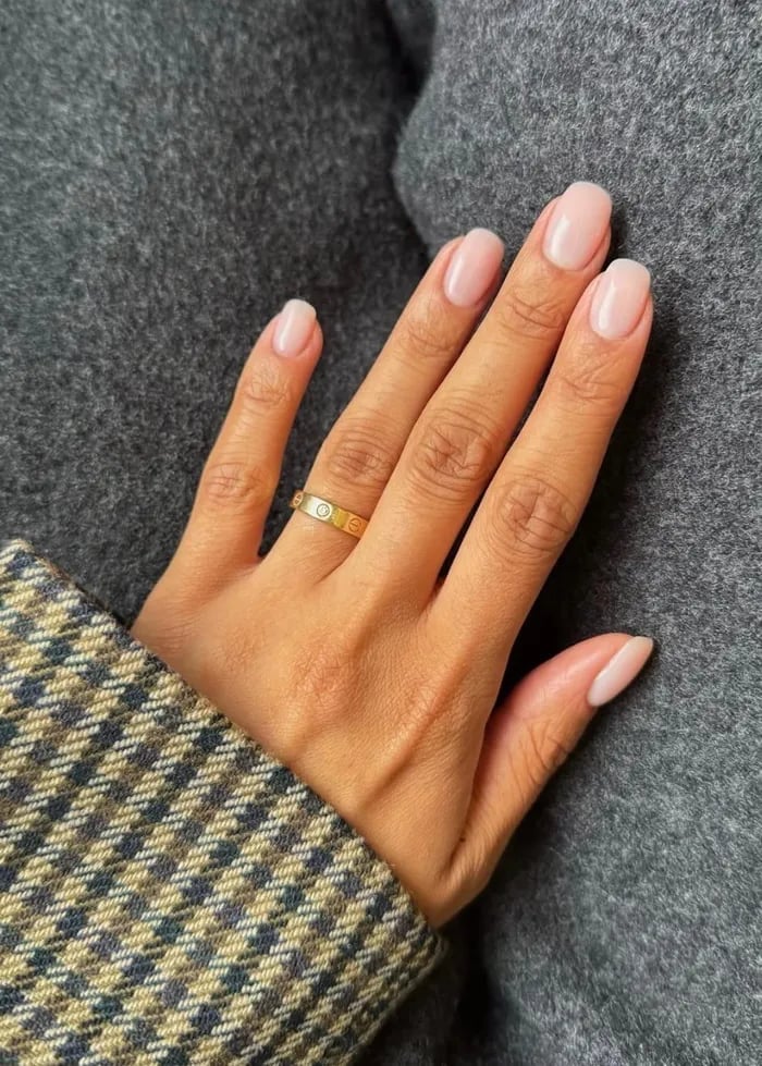 Soft Pink Nude Short Square Nails Soft Pink Nude Short Square Nails — Nude Nails