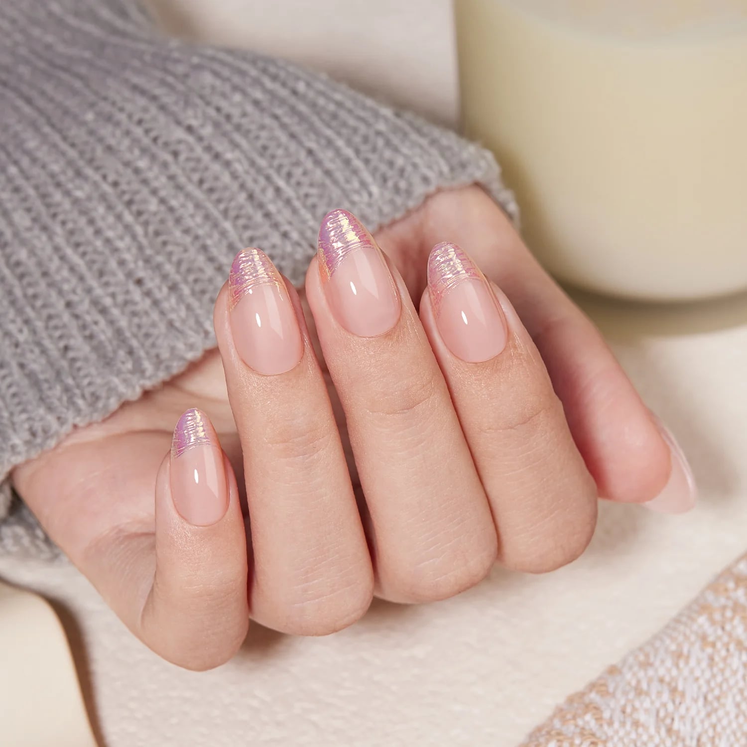 Perfectly Smooth Color Short Oval Nails Perfectly Smooth Color Short Oval Nails — Office Nails