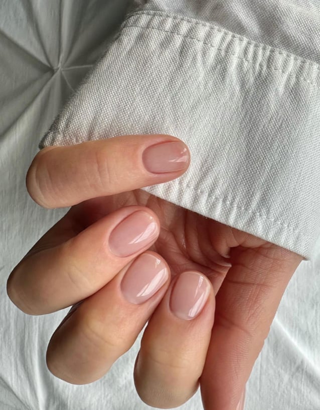 Rainbow Shimmer French Medium Almond Nails Rainbow Shimmer French Medium Almond Nails — Old Money Nails