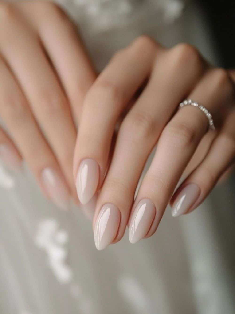Classic French Square Medium Nails, квадратная Classic French Square Medium Nails, квадратная — Old Money Nails