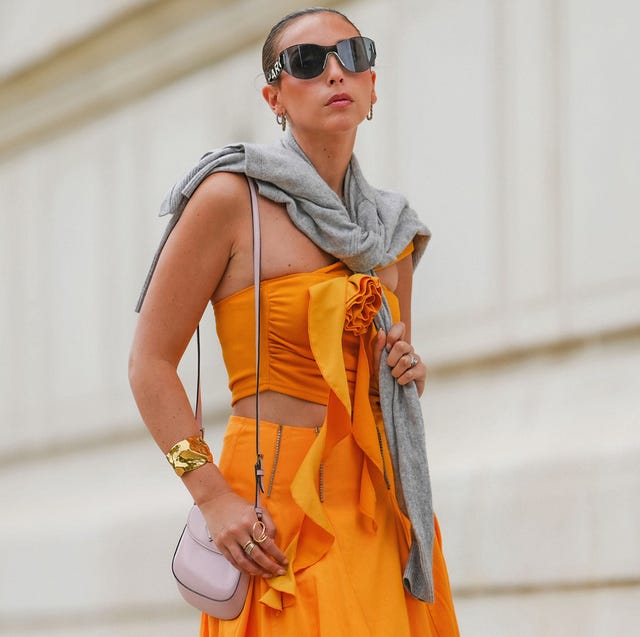 Orange Bandeau Top with Fabric Flower Detail Orange Bandeau Top with Fabric Flower Detail — Orange Outfits