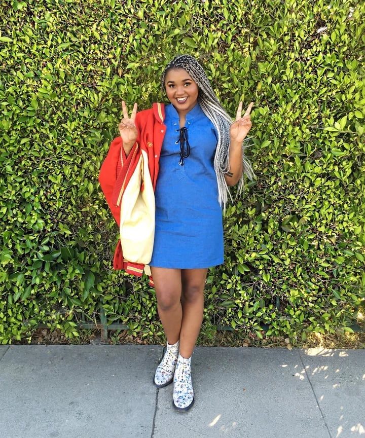 Denim Dress With Bomber Jacket Denim Dress With Bomber Jacket — Outfits for Teens