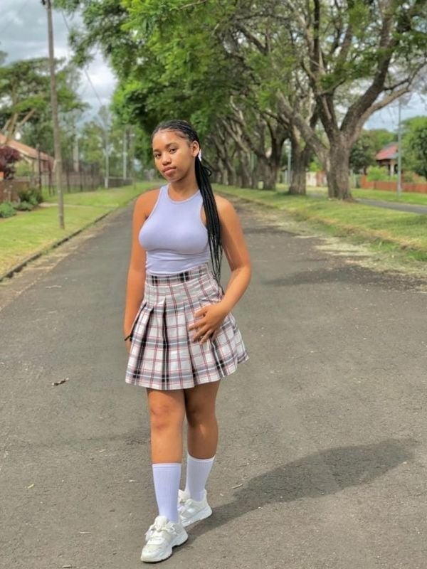 Plaid Pleated Mini Skirt With Tank Top Plaid Pleated Mini Skirt With Tank Top — Outfits for Teens