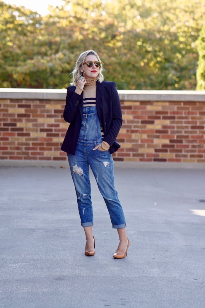 How To Dress Up Denim Overalls - My Style Pill