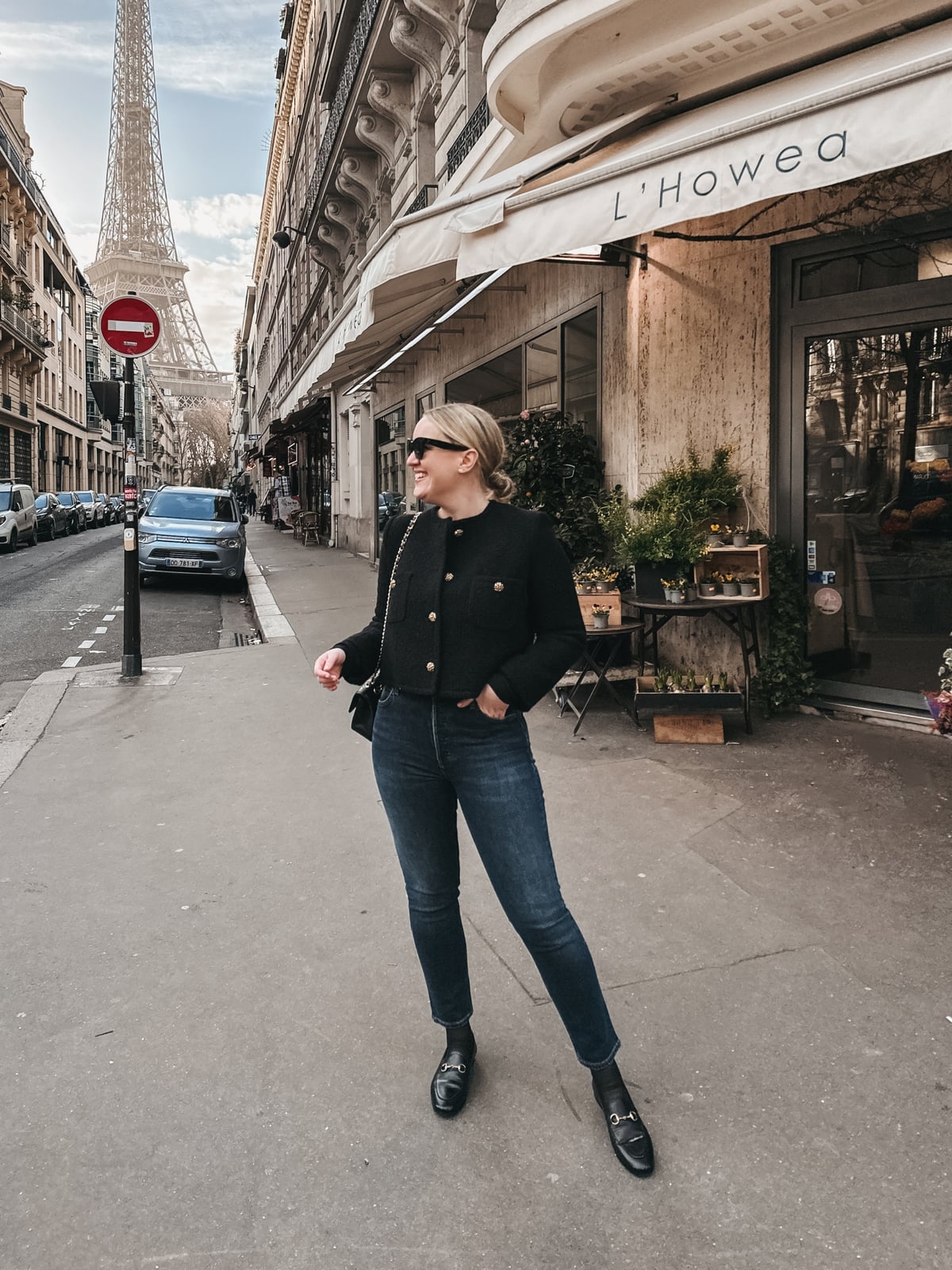 Cropped Tweed Jacket with Fitted Jeans Cropped Tweed Jacket with Fitted Jeans — Paris Outfits