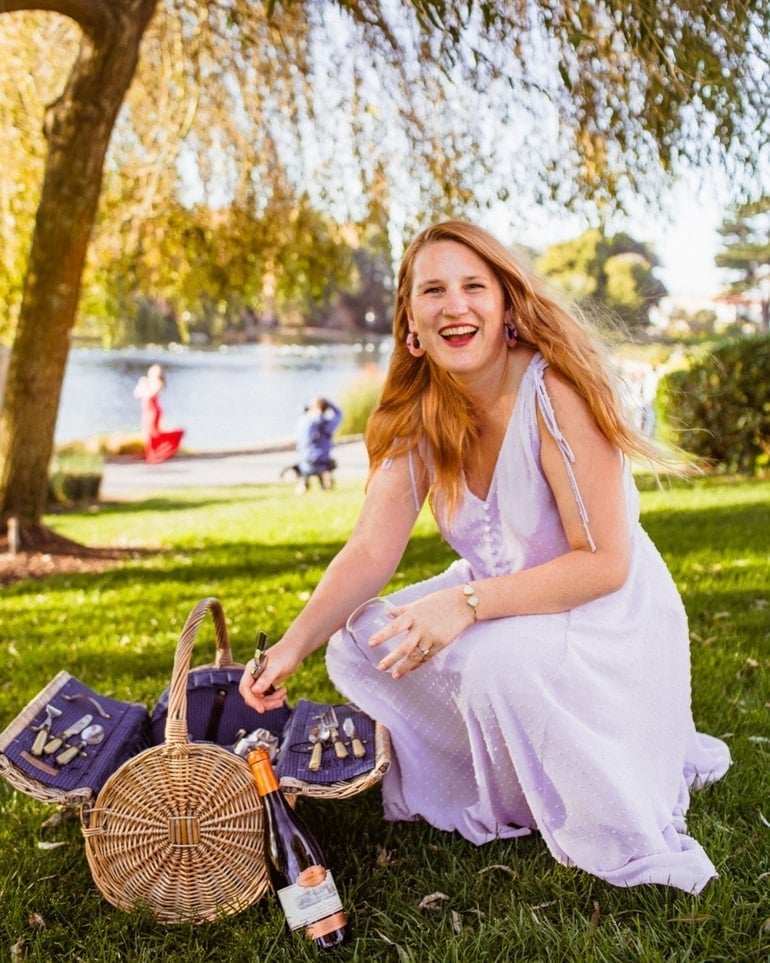 Lavender Button-Front Maxi Dress Lavender Button-Front Maxi Dress — Picnic Outfit