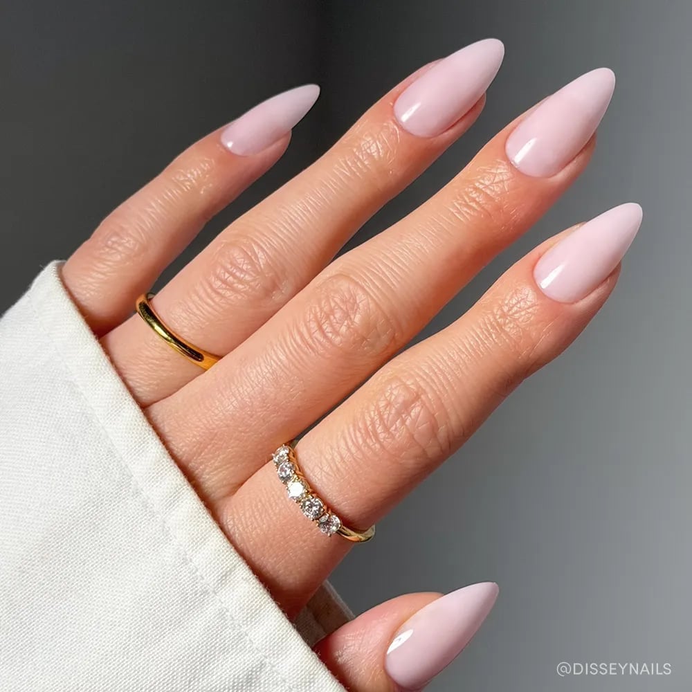 Sheer Light Pink Long Almond Nails Sheer Light Pink Long Almond Nails — Pink Almond Nails