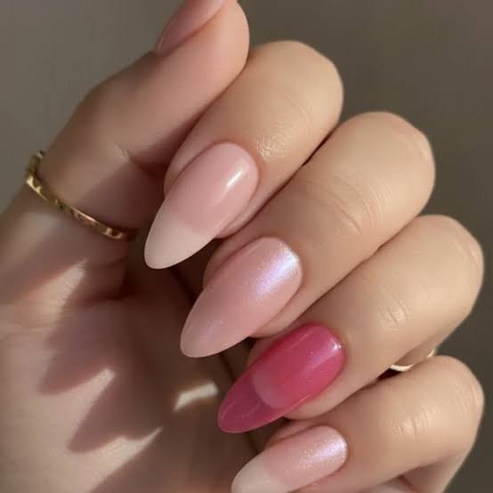 Milky Pink Soft Opaque Short Almond Nails, Office-Safe Version Milky Pink Soft Opaque Short Almond Nails, Office-Safe Version — Pink Nails
