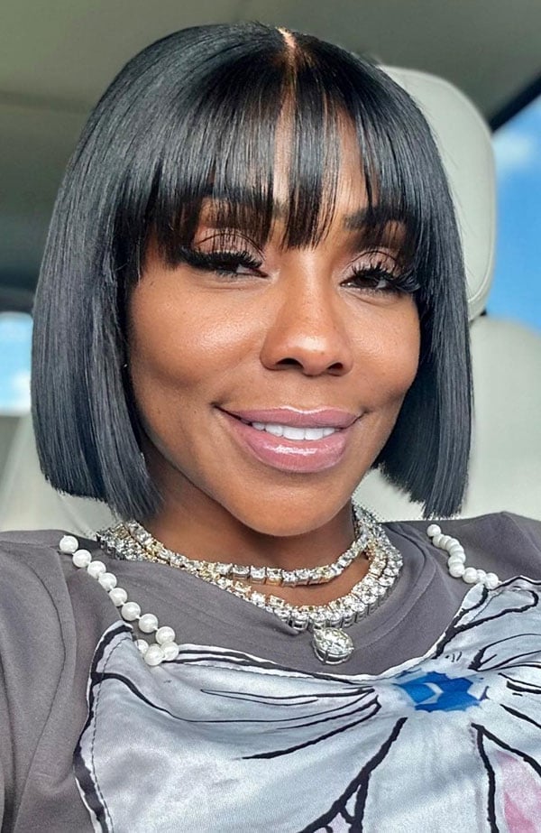 Black Blunt Bob With Blunt Bangs Black Blunt Bob With Blunt Bangs — Pixie Bob