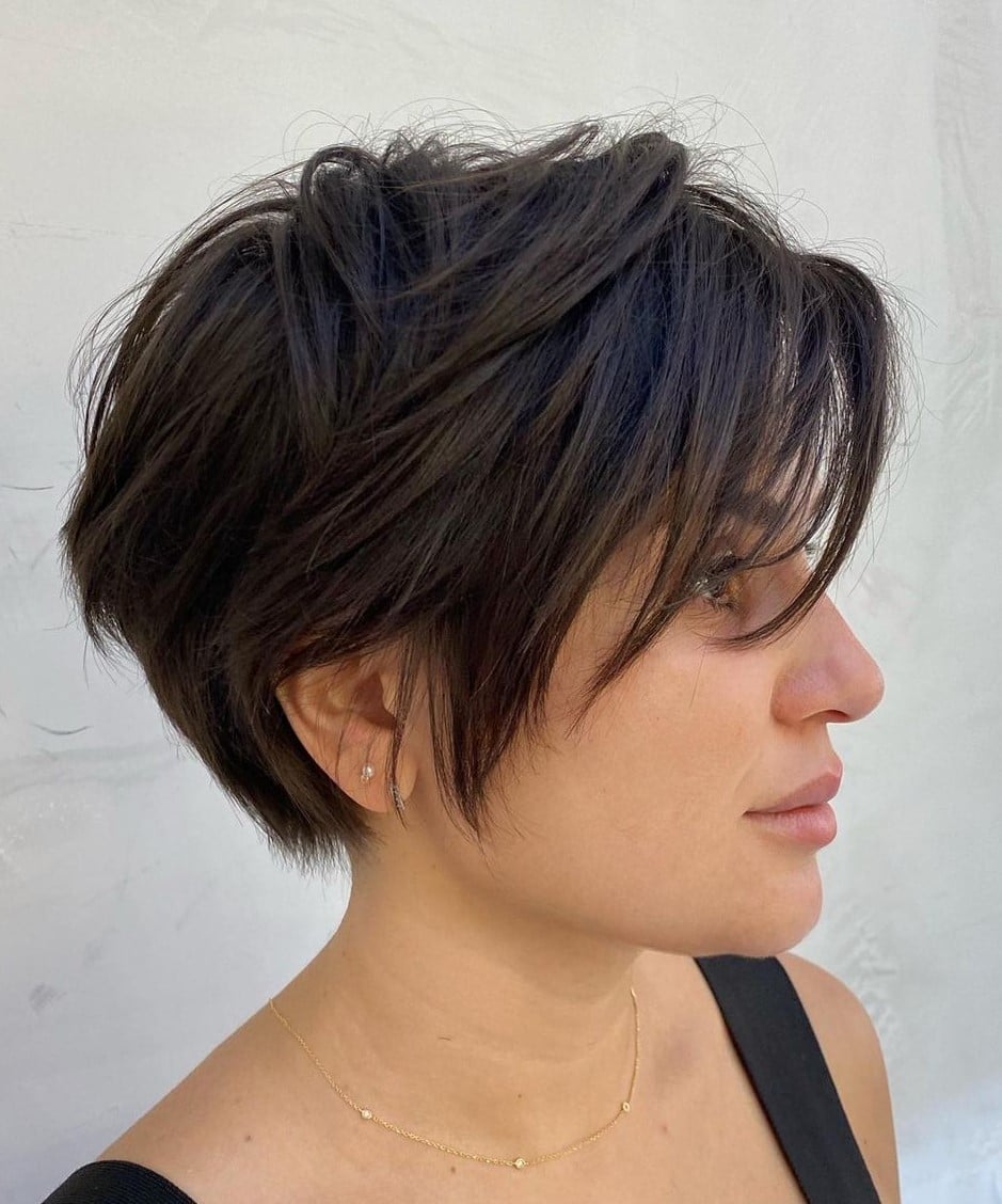 Choppy Dark Brown Pixie Bob Choppy Dark Brown Pixie Bob