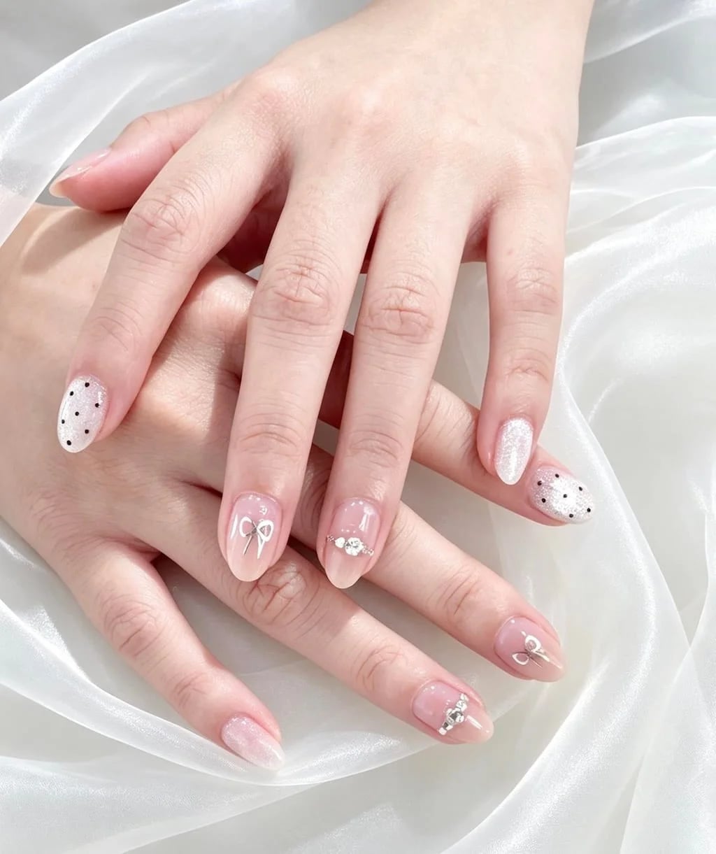 Textured 3D Knit Pattern Oval Nails Textured 3D Knit Pattern Oval Nails — Preppy Nails