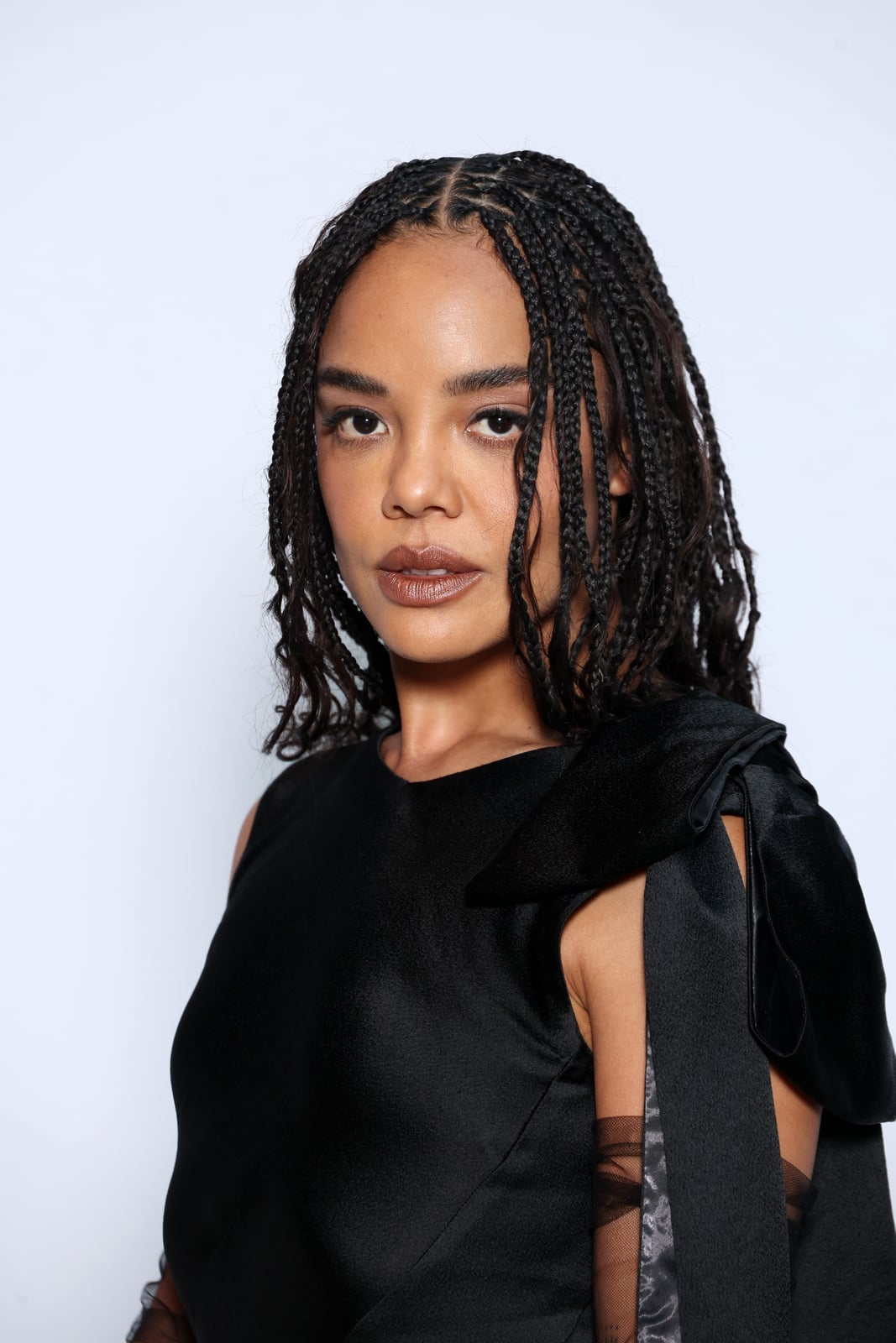 Shoulder Length Box Braids With Wavy Ends Shoulder Length Box Braids With Wavy Ends — Quick Braids Hairstyle