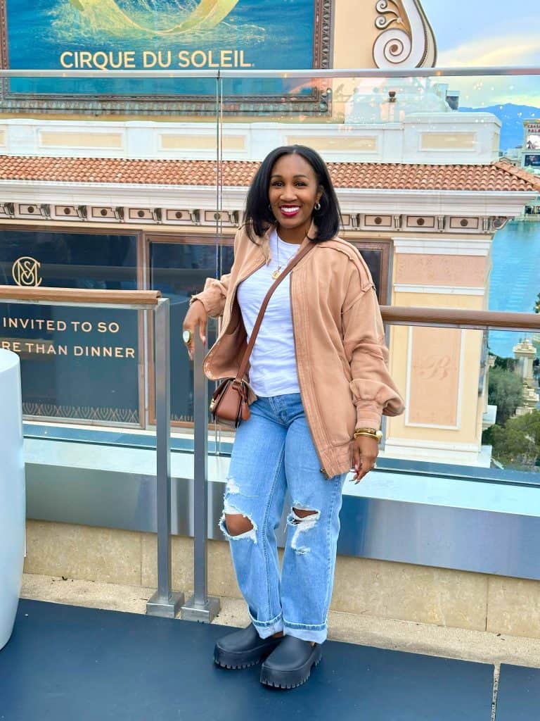 Bomber jacket with ripped jeans and loafers Bomber jacket with ripped jeans and loafers — Restaurant Outfit