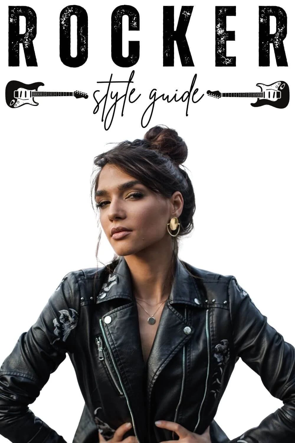 Embroidered leather moto jacket for rock-and-roll Embroidered leather moto jacket for rock-and-roll — Rock Outfits