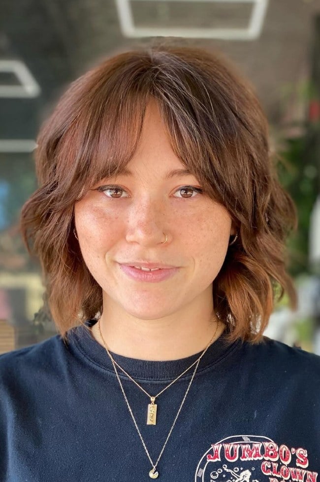 Collarbone Shaggy Bob With Soft Layers Collarbone Shaggy Bob With Soft Layers