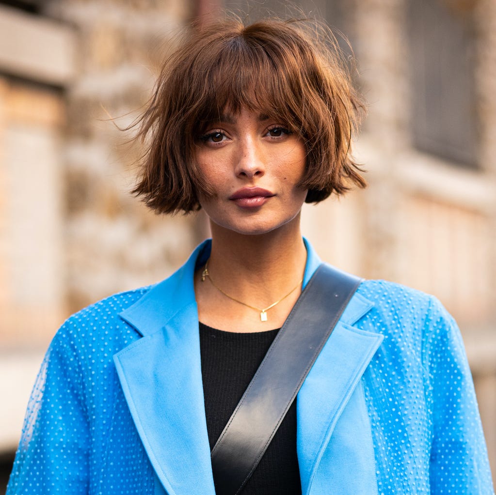 Chin-Length Choppy Bob With Short Bangs Chin-Length Choppy Bob With Short Bangs — Shaggy Bob