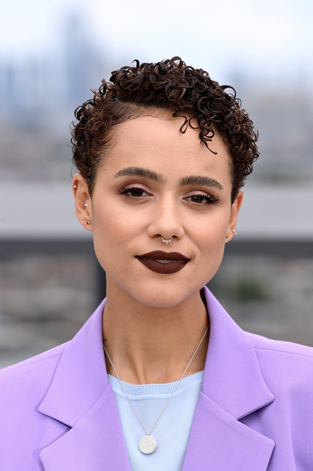 Short Curly Brown With Auburn Highlights Short Curly Brown With Auburn Highlights — Short Hair