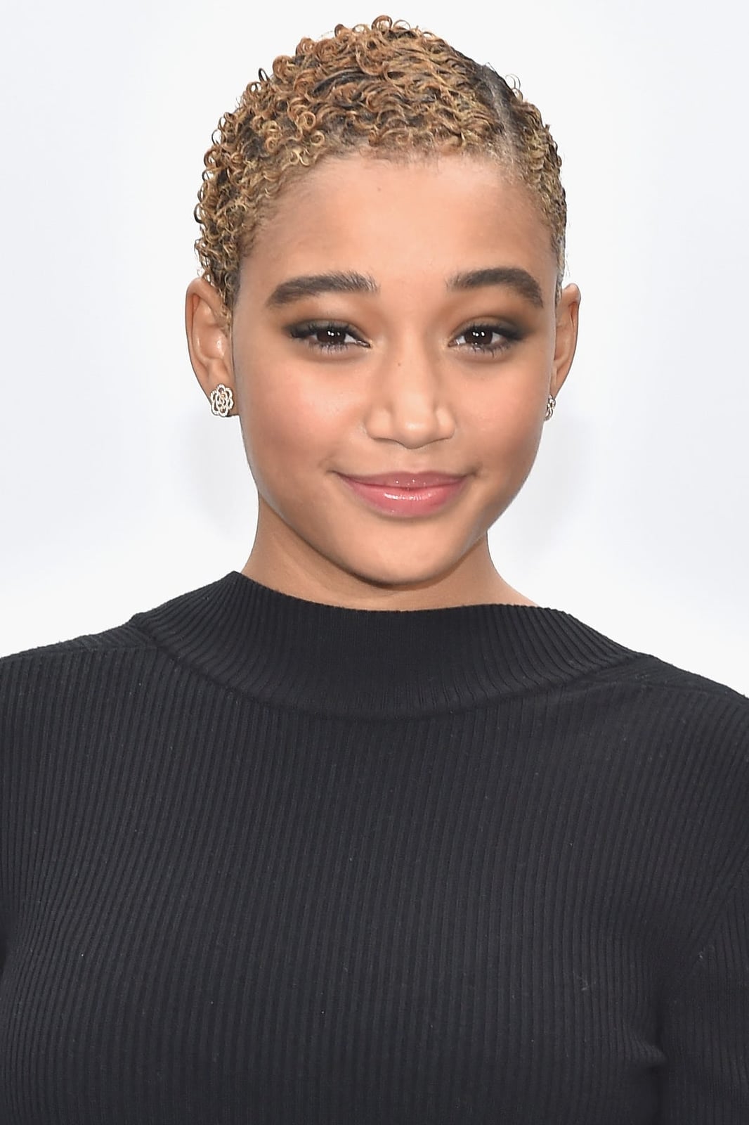 Fine Curly Blonde Pixie Defined Curls Fine Curly Blonde Pixie Defined Curls — Short Hair