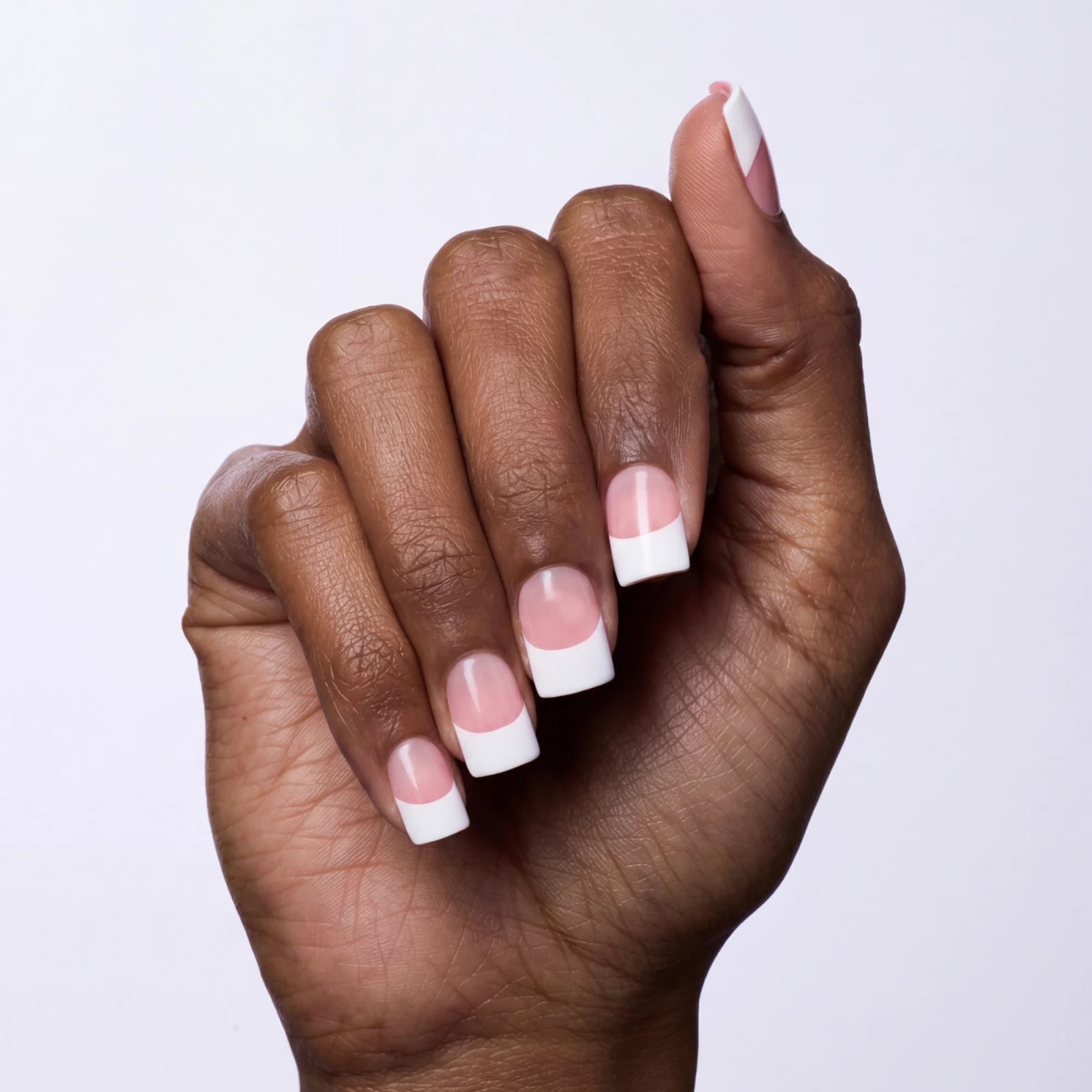 Classic French Manicure Short Square Nails Classic French Manicure Short Square Nails