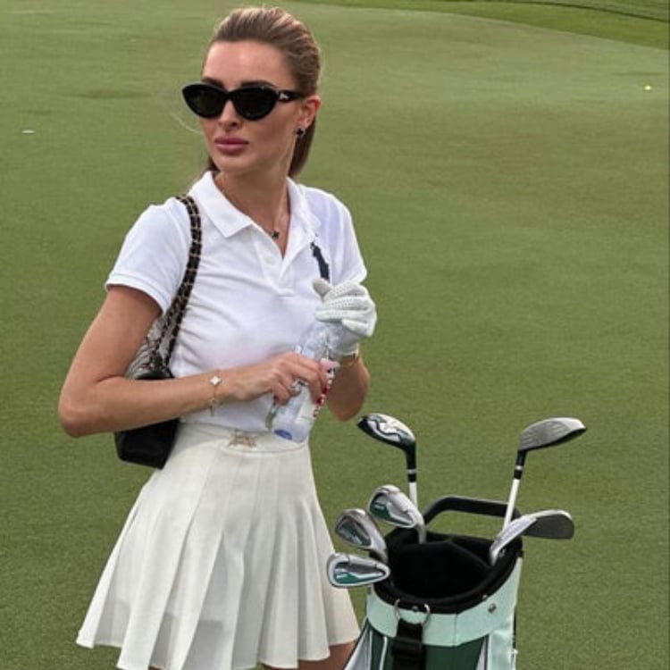 White Pleated Skort Styled for Golf White Pleated Skort Styled for Golf — Skort Outfits