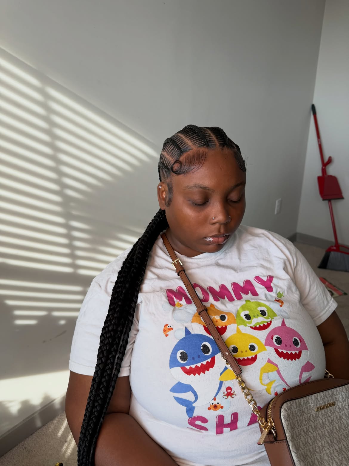 Sleek Braids With Defined Baby Hairs