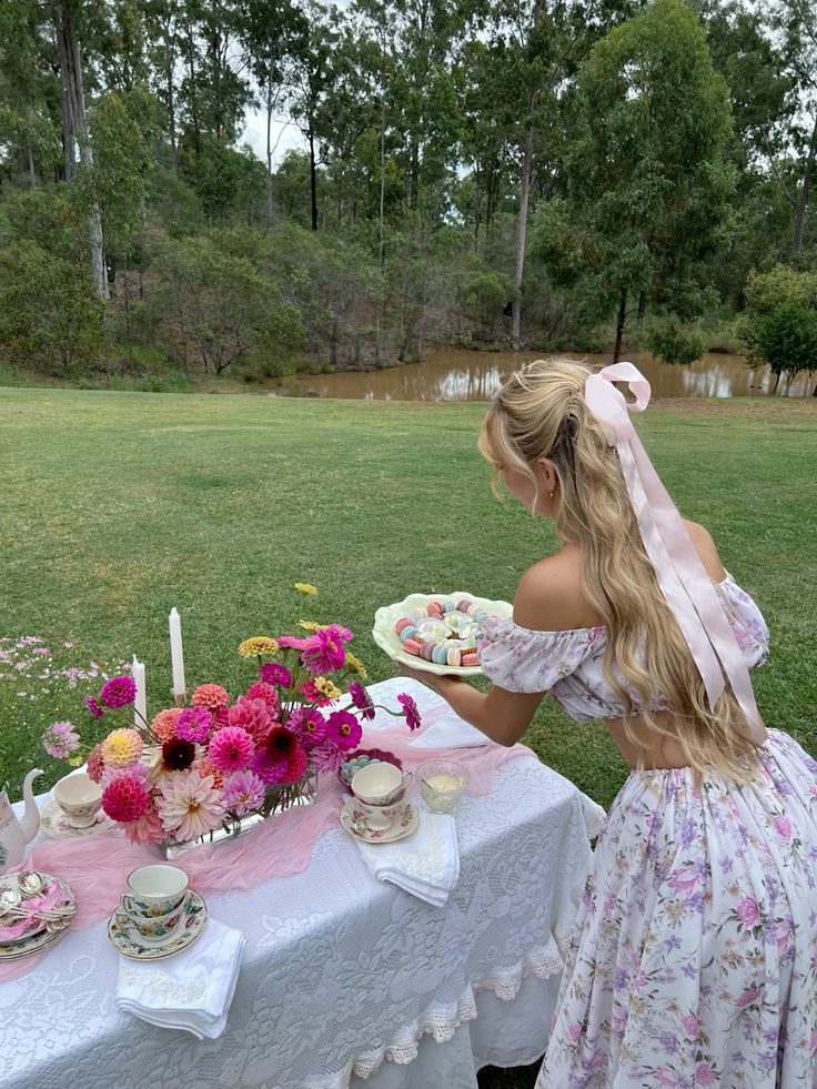 Floral Off-the-Shoulder Set for Garden Parties Floral Off-the-Shoulder Set for Garden Parties — Soft Girl Outfits