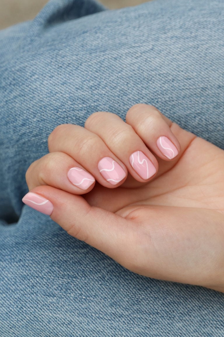 Long Coffin Nails Dark Brown French Tips Long Coffin Nails Dark Brown French Tips — Square Nails