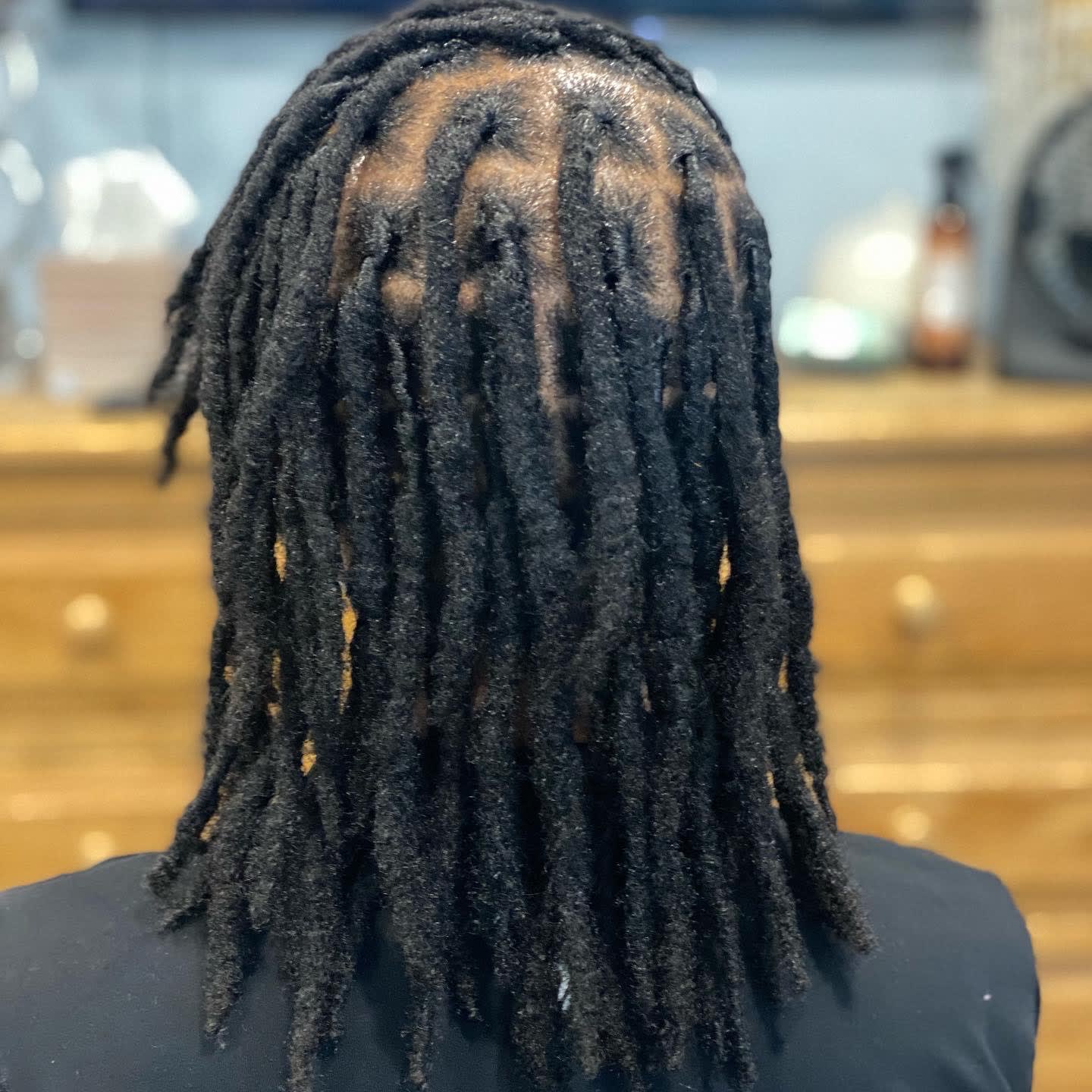 Long Mid-Back Black Starter Locs Long Mid-Back Black Starter Locs