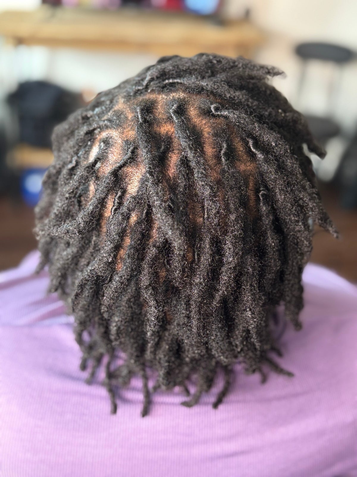 Short Thick Coily Black Starter Locs Short Thick Coily Black Starter Locs