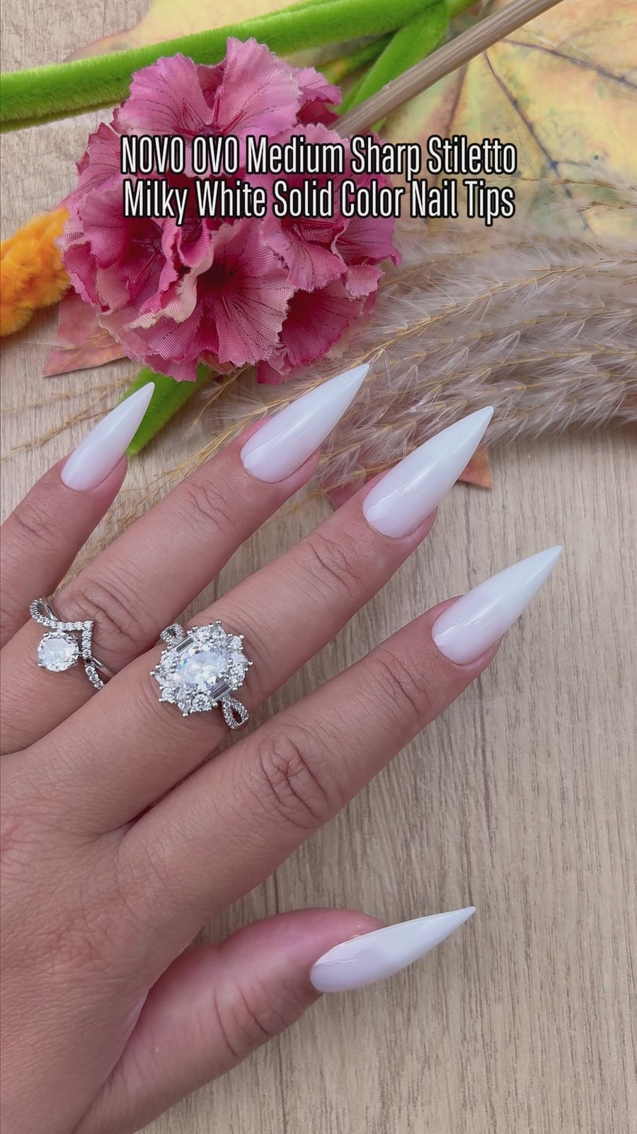 Long Stiletto Milky White Sheer Pink Long Stiletto Milky White Sheer Pink — Stiletto Nails
