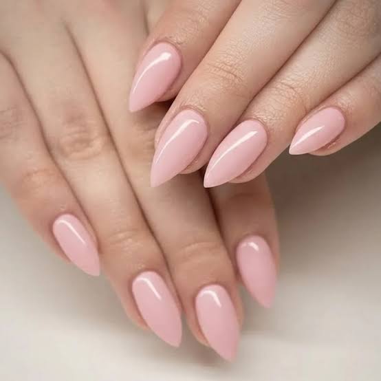 Long Stiletto Soft Milky Pink Nails Long Stiletto Soft Milky Pink Nails — Stiletto Nails