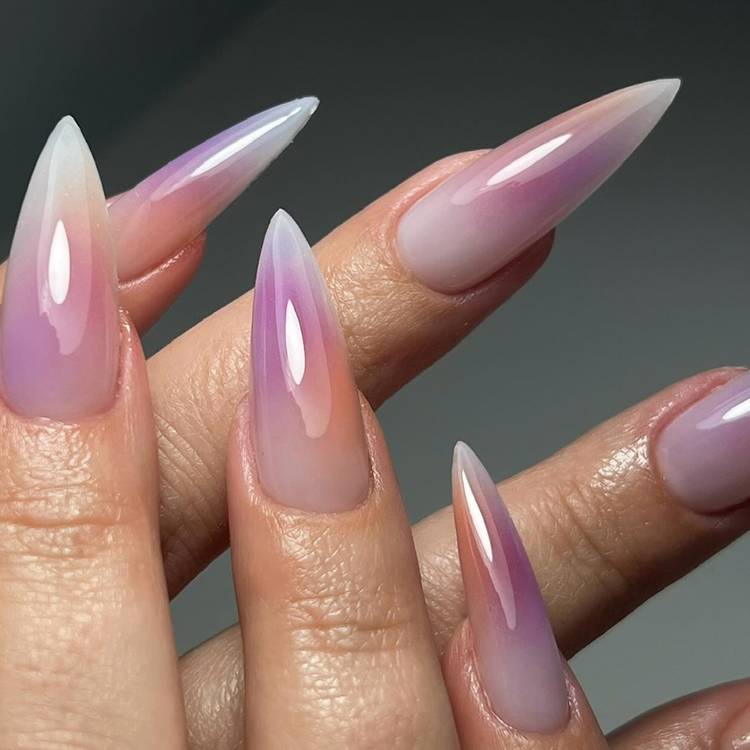 Long Stiletto Ombre Gradient Nails Long Stiletto Ombre Gradient Nails — Stiletto Nails