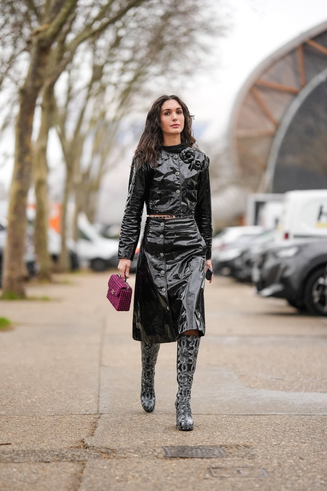 All-black patent leather outfit All-black patent leather outfit — Street Style Outfits