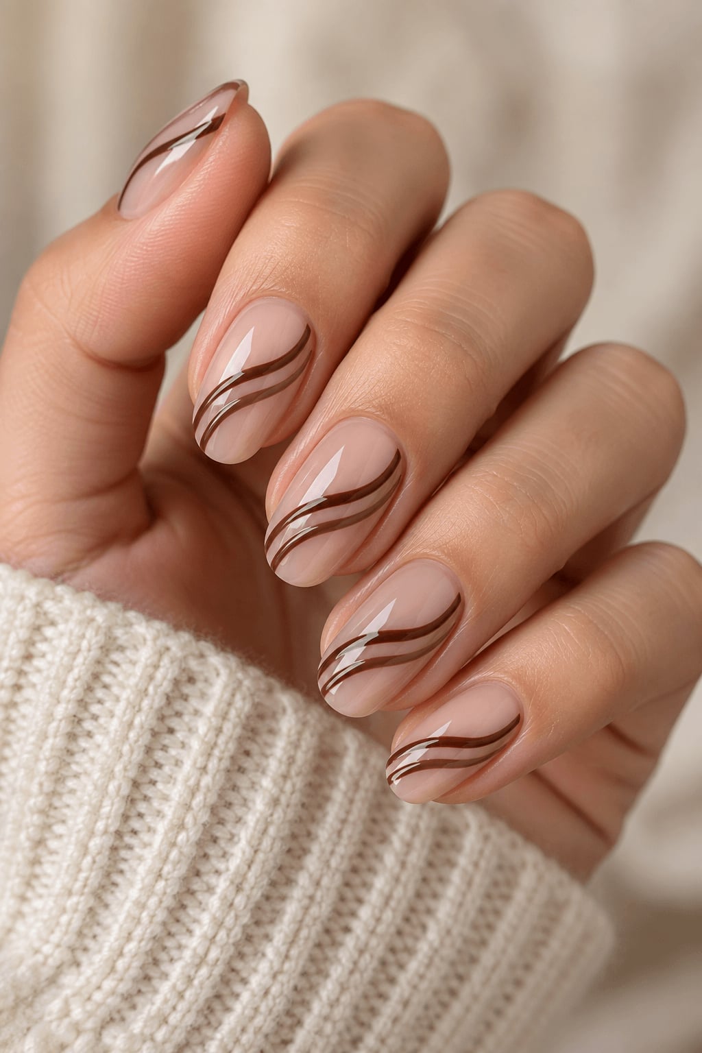 Uniform Warm Tan Medium Oval Nails Uniform Warm Tan Medium Oval Nails — Tan Nails
